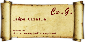 Csépe Gizella névjegykártya
